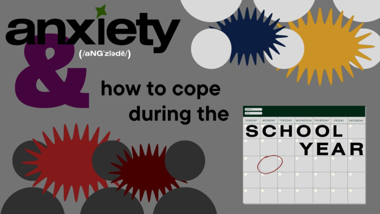 how to cope with anxiety during the school year and back to school season.